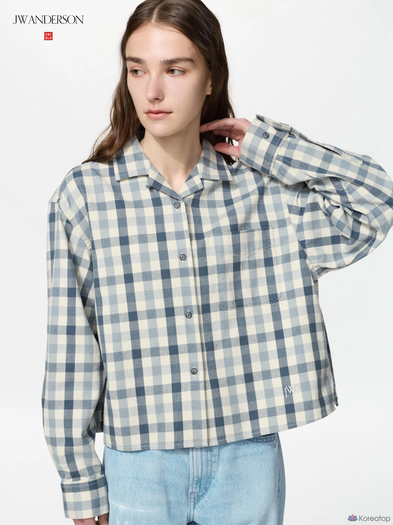 Рубашка Uniqlo Flannel Boxy Shirt (Check) C
