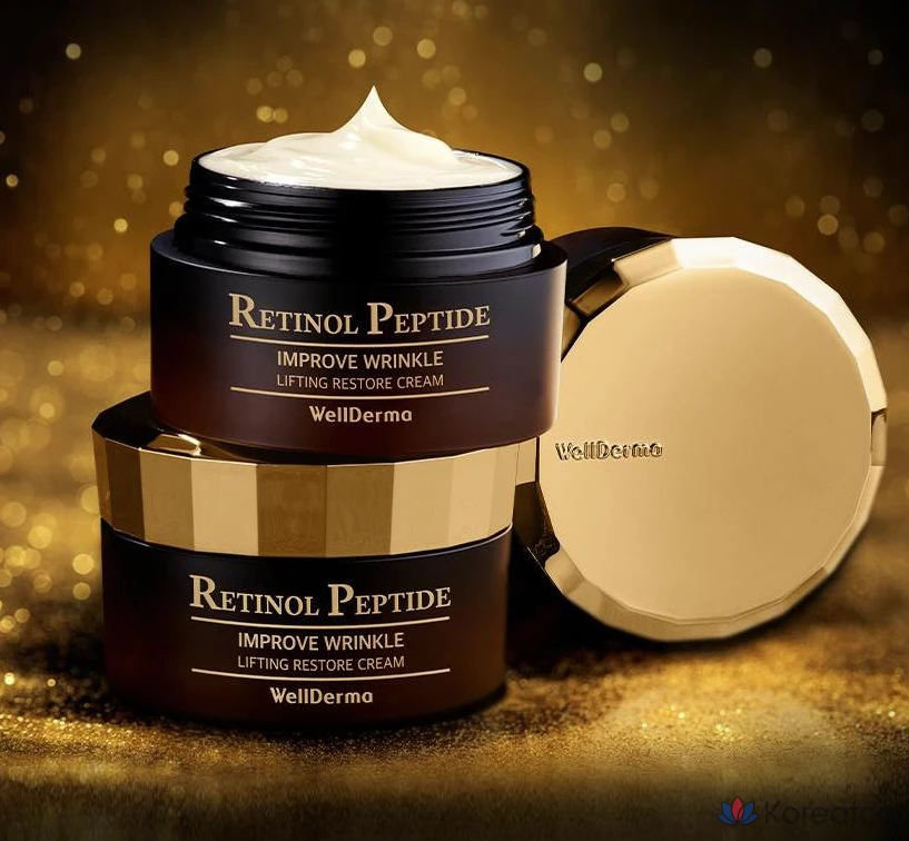 Восстанавливающий крем WellDerma с ретинолом и пептидами, 50 г, 1 шт.