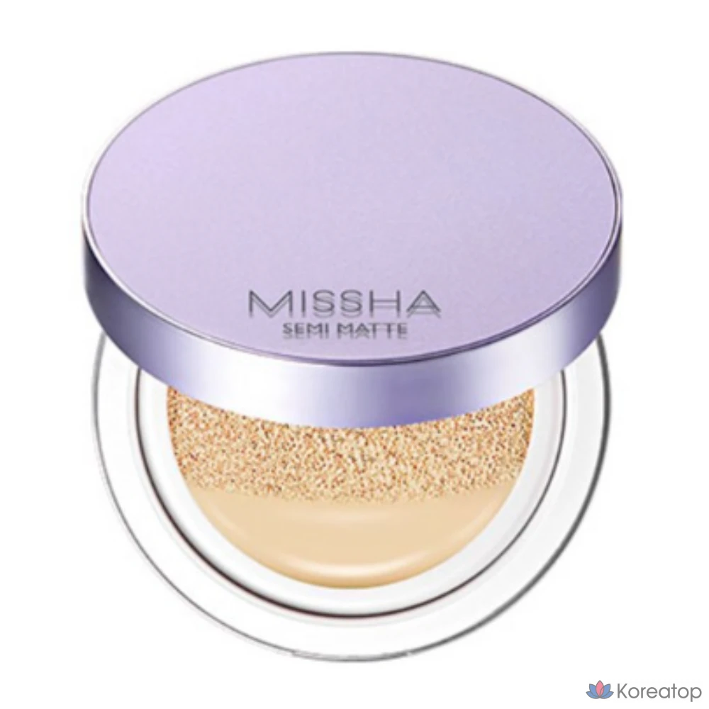 Тональный крем-кушон Missha Layering Fit Cushion Foundation Semi-Matte, 14 г, 21 пара, 1 шт.