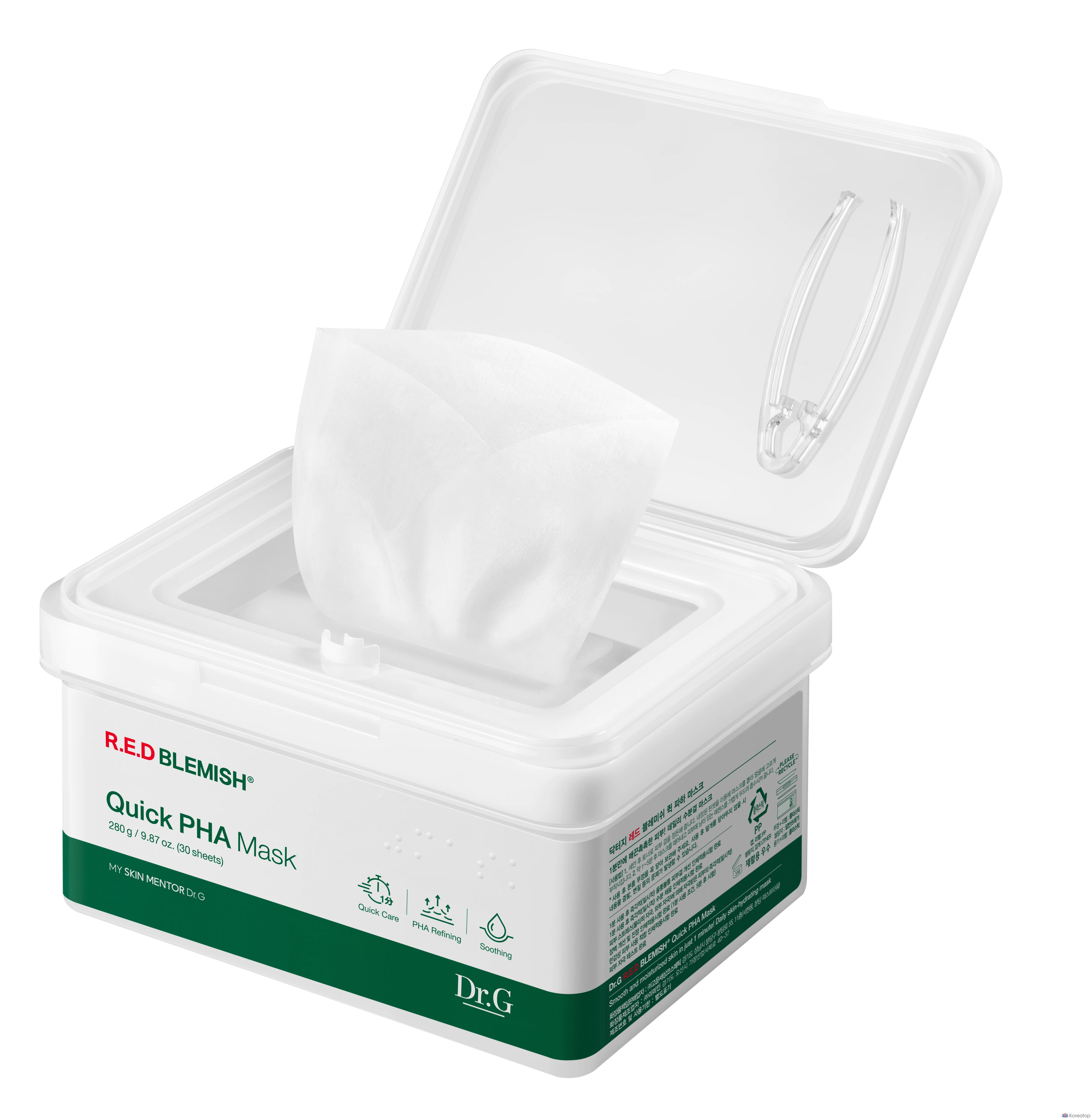 Маска Dr.G Red Blemish Quick Paha Mask, 3 упаковки, 30 штук, фото 2