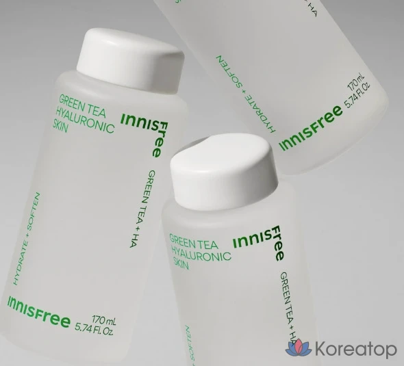 Innisfree Green Tea Hyaluronic Acid Skin, 170 мл, 1 шт.