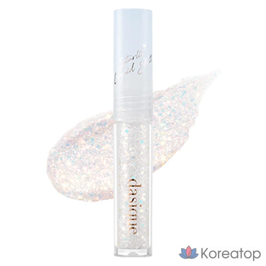 Жидкие блестки Dasique Starlit Jewel, 1,8 г, 2 конфеты в форме сердечек, 1 шт.