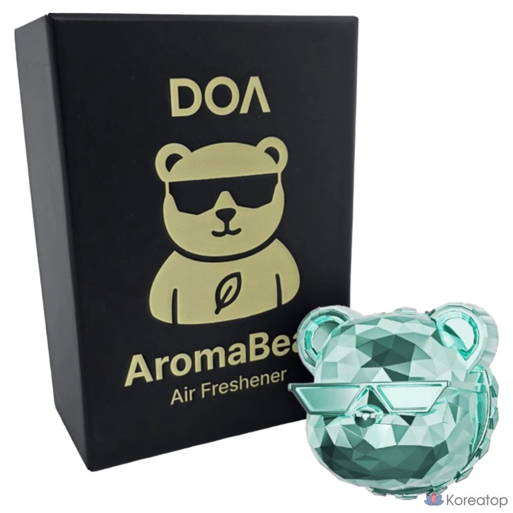 Ароматизатор для автомобиля DA99 Aroma Bear, оттенок Pale Green Clean Cotton, 1 шт.