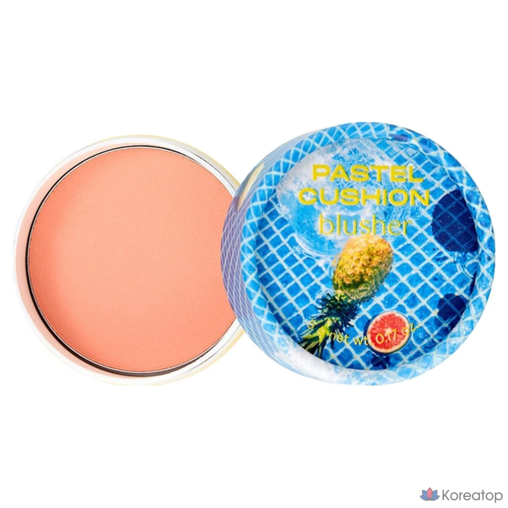 Румяна-кушон The Face Shop Pastel Cushion Blusher, 5 г, 03 Fullside Orange, 1 шт.