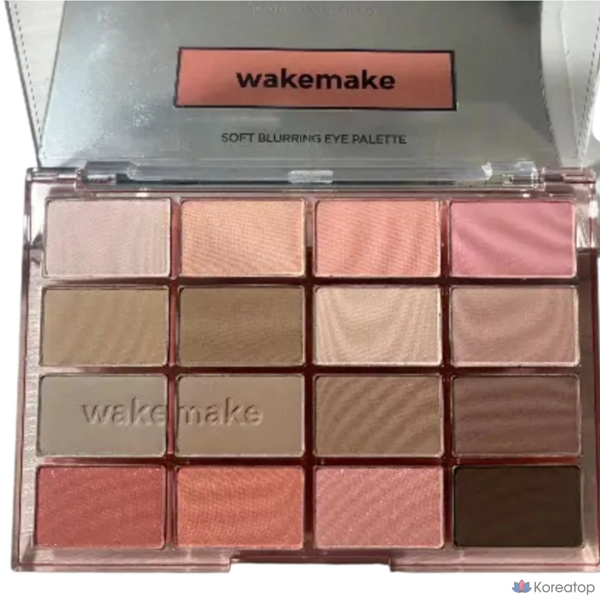 Палетка теней для век Hot Sunshine Blush WAKEMAKE Soft Blurring Eye Palette, 27 оттенков Silver Crush Blurring, 1 шт.