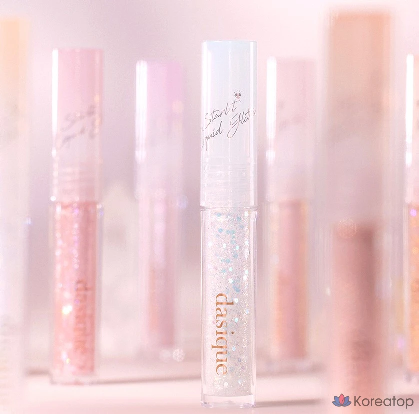 Жидкие блестки Dasique Starlit Jewel, 1,8 г, 2 конфеты в форме сердечек, 1 шт., фото 4