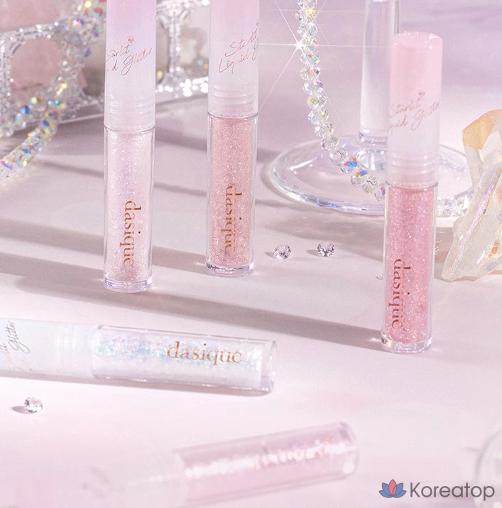 Жидкие блестки Dasique Starlit Jewel, 1,8 г, 2 конфеты в форме сердечек, 1 шт., фото 5