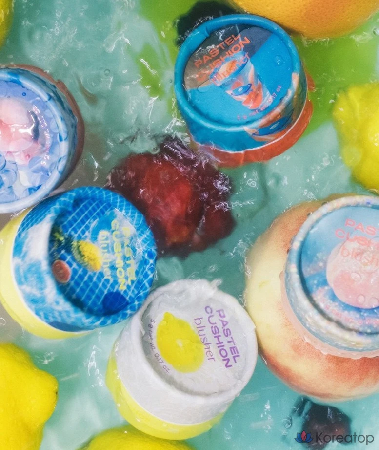 Румяна-кушон The Face Shop Pastel Cushion Blusher, 5 г, 03 Fullside Orange, 1 шт., фото 5