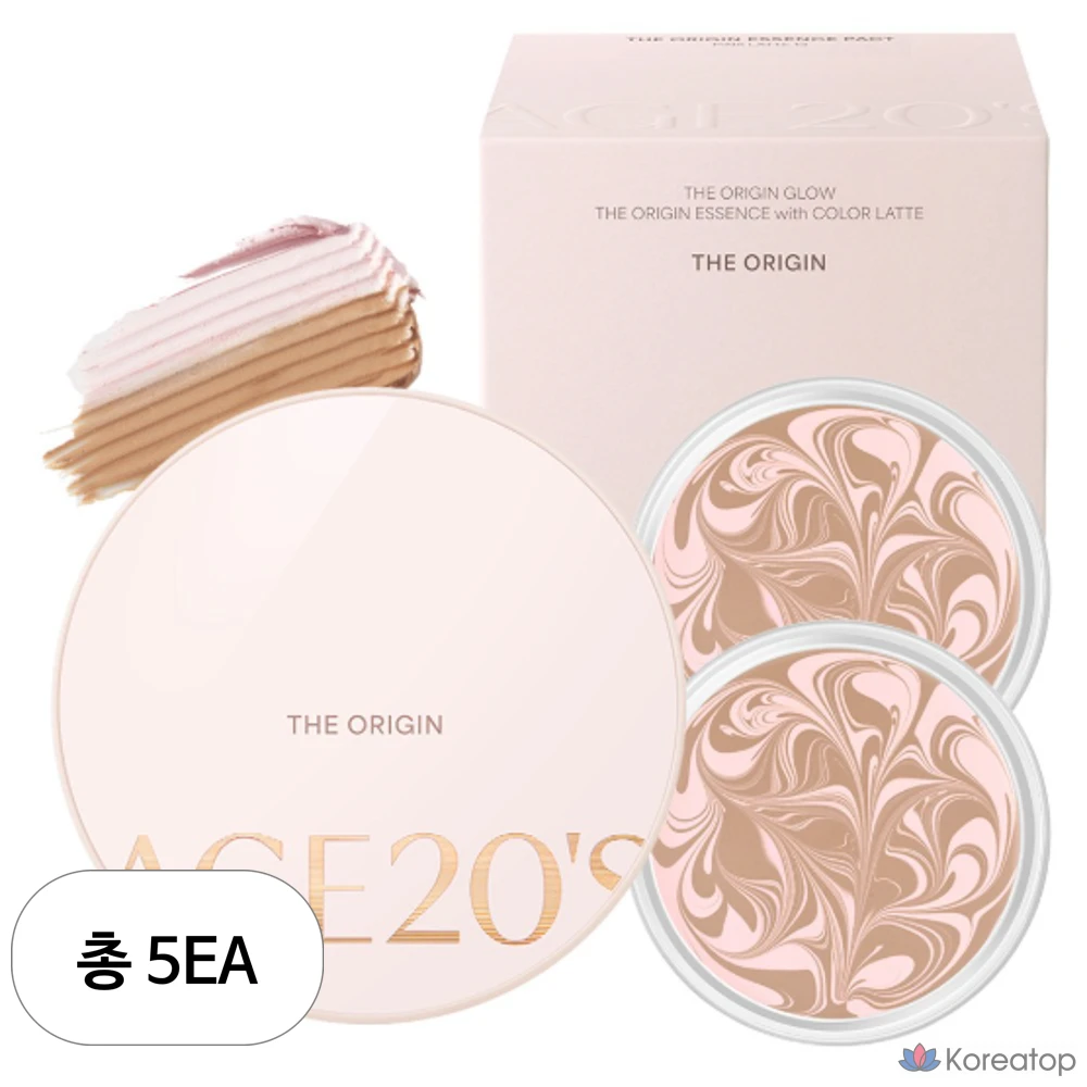 Тональный крем Diorigin Essence Foundation Pact (12,5 г) + 1 сменный блок (12,5 г), № 23 Pink Latte, 5 упаковок.