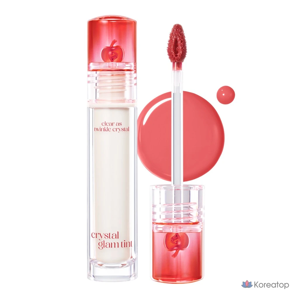 Тинт для губ Clio Crystal Glam Tint, оттенок 019 Baby Apple, 3,4 г, 1 шт.