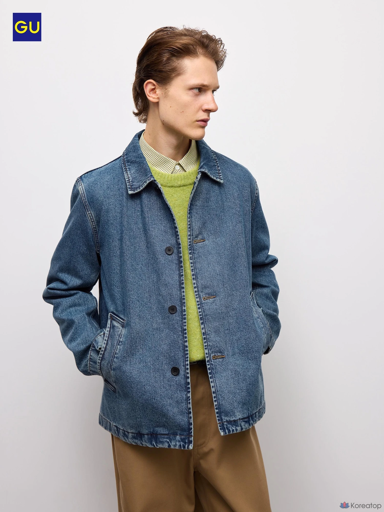 Джинсовая рабочая куртка Uniqlo Denim Work Jacket
