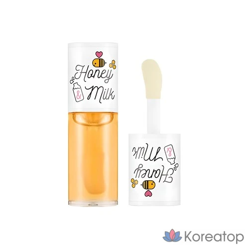 Масло для губ A'Pieu Honey & Milk Lip Oil O8580, с молочным ароматом, 5 г, 1 шт.
