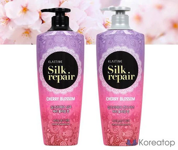 Кондиционер для волос Elastine Silk Repair Shining Cherry Blossom, 550 мл, 1 шт.