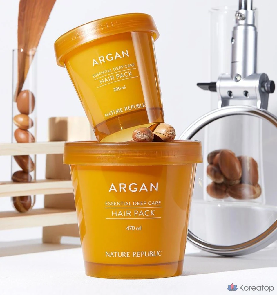 Маска для глубокого ухода за волосами Nature Republic Argan Essential, 200 мл, 1 шт.