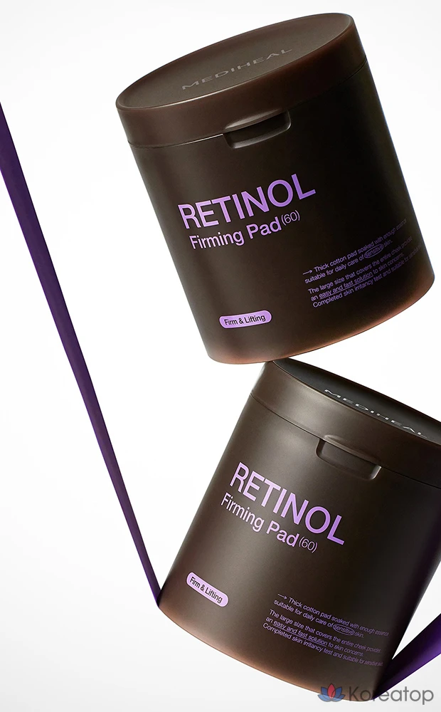 Укрепляющие подушечки Mediheal с ретинолом, 260 мл, 1 шт., 60 штук.