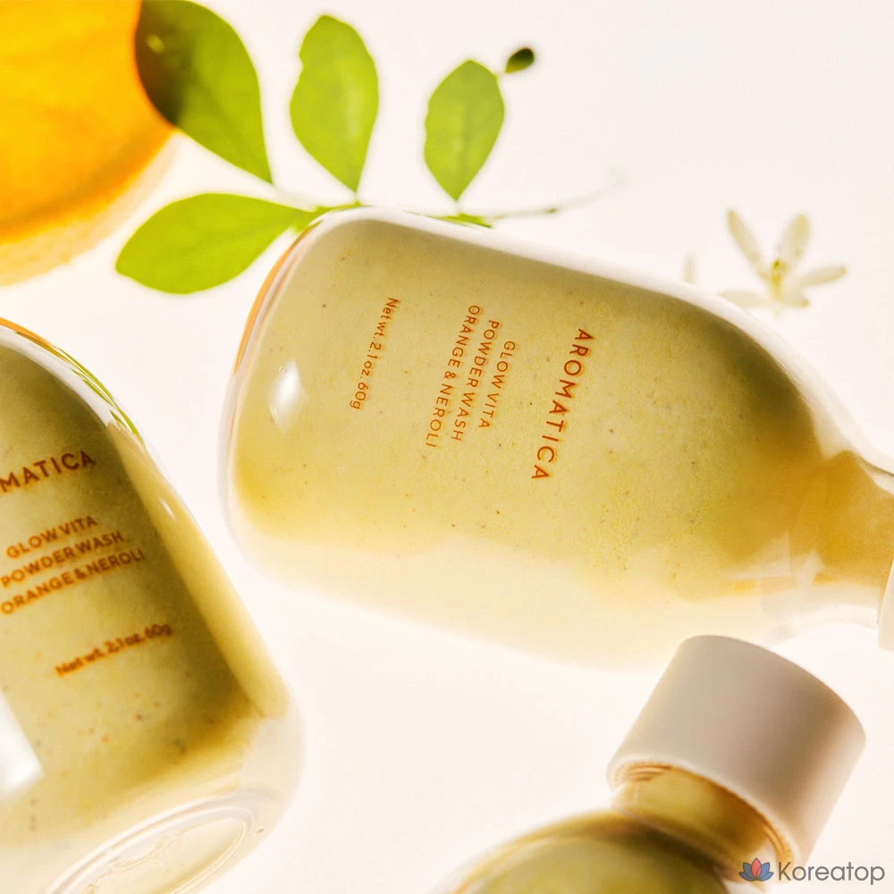 Aromatica Glow Vita Пудра для умывания Апельсин Нероли, 60 г, 1 шт.