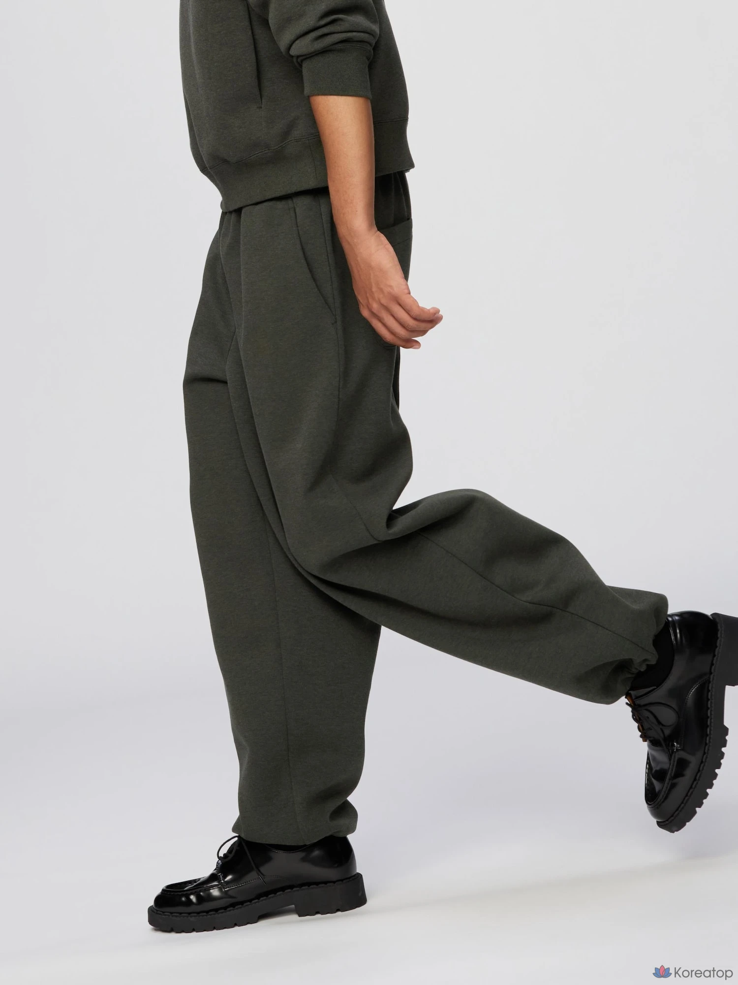 Брюки Uniqlo Sweat Wide Pants, длина штанины 66-72 см