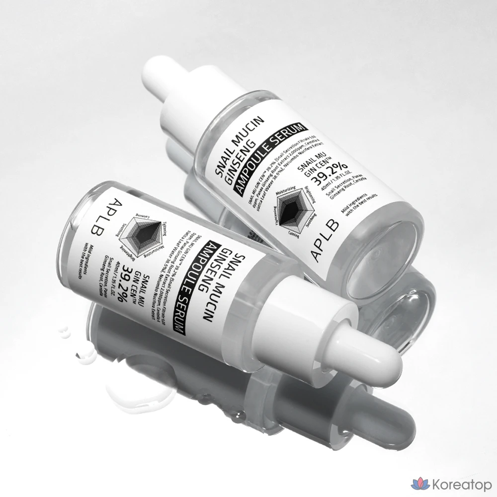 Сыворотка-ампула APLB с муцином улитки и женьшенем, 40 мл, 1 шт.