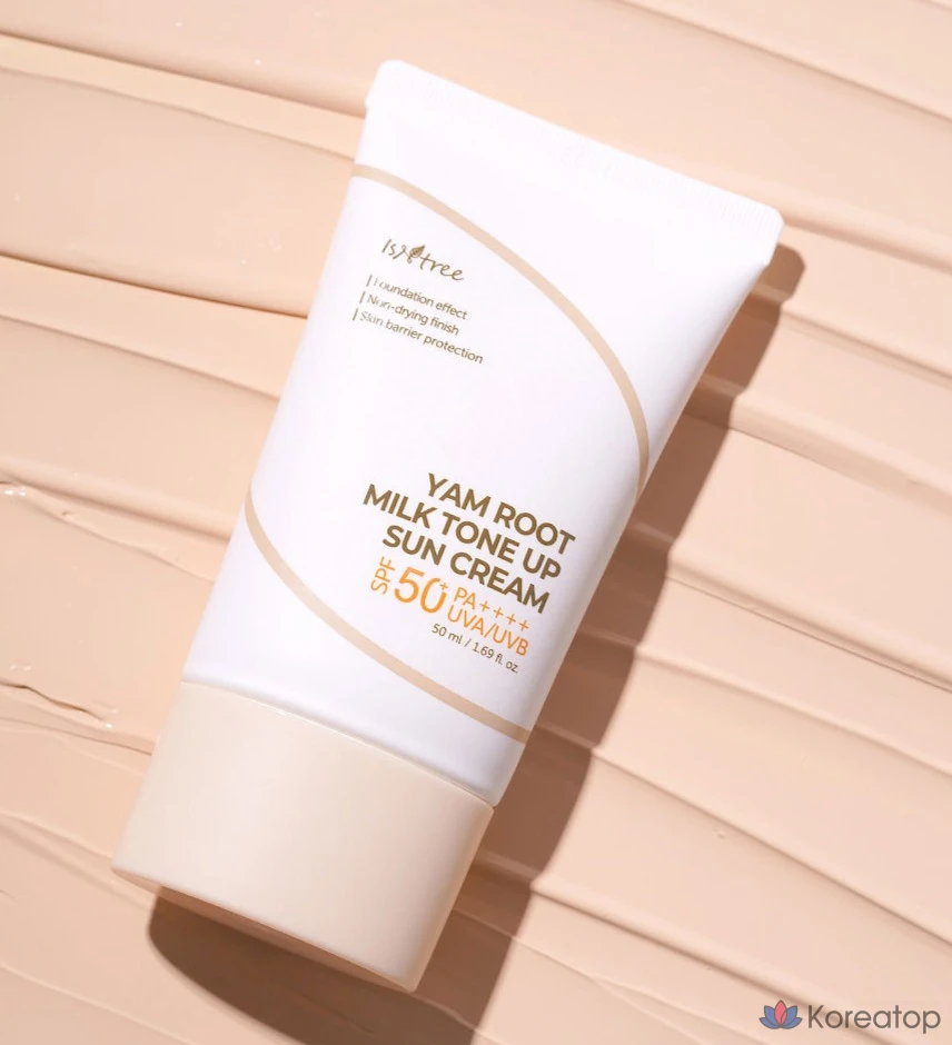 Солнцезащитный крем Isntree Yam Milk Tone-Up Sunscreen SPF50+ PA++++, 50 мл, 1 шт.