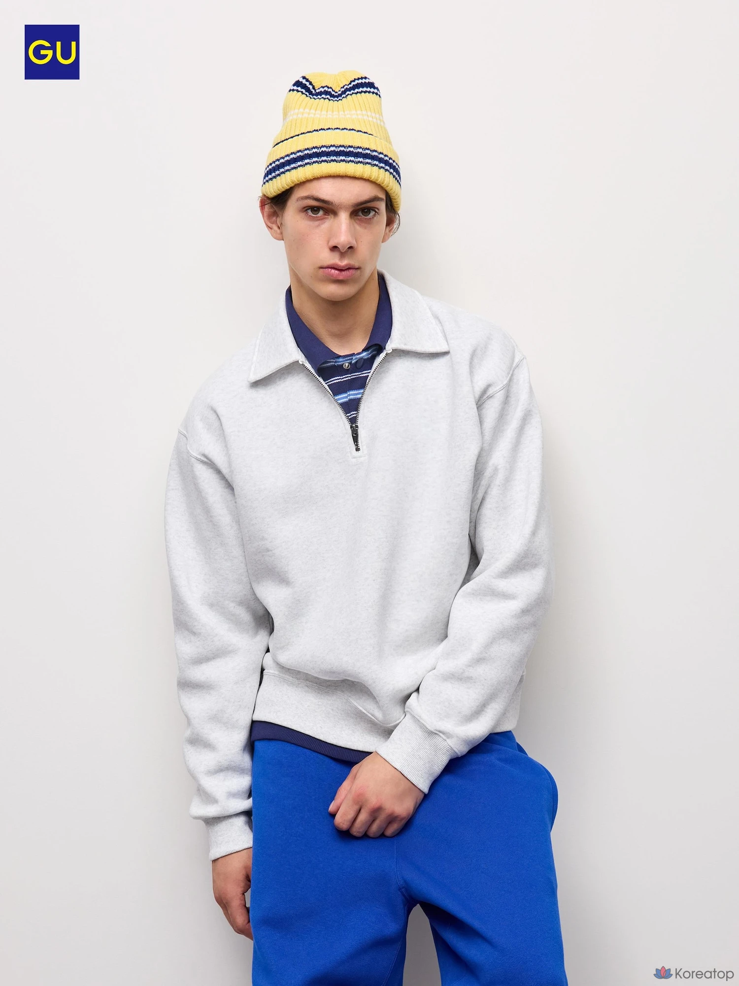 Свитшот на молнии Uniqlo Heavyweight Half-Zip Pullover