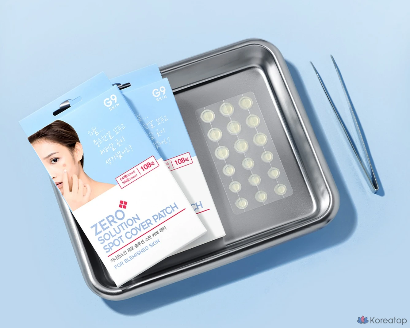 Патчи для тонусного нанесения Gina Skin Zero Solution, 1 упаковка, 108 штук.