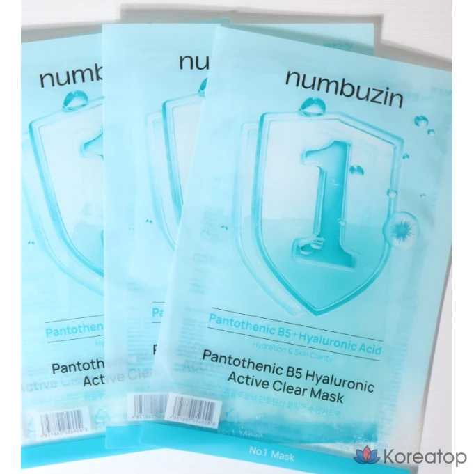 Набор из 10 успокаивающих прозрачных марлевых салфеток Numbers In No. 1 с гиалуроновой и пантотеновой кислотой Охлаждающая маска для домашнего ухода Набор масок с гиалуроновой кислотой Набор увлажняющих успокаивающих увлажняющих масок Numbers In No. 1 с пантотеновой кислотой, 10 упаковок, 5 штук