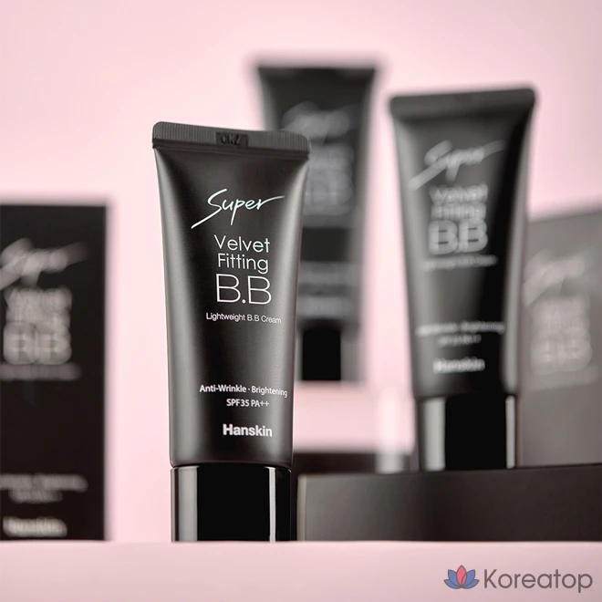 BB-крем HANSKIN Super Velvet Fitting SPF35 PA++, натуральный бежевый, 30 г, 1 шт.