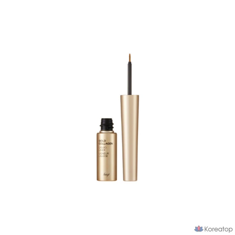 Жидкая подводка для глаз FMGT Gold Collagen Liquid Liner 01 Black, No. 1 Black, 1 шт.