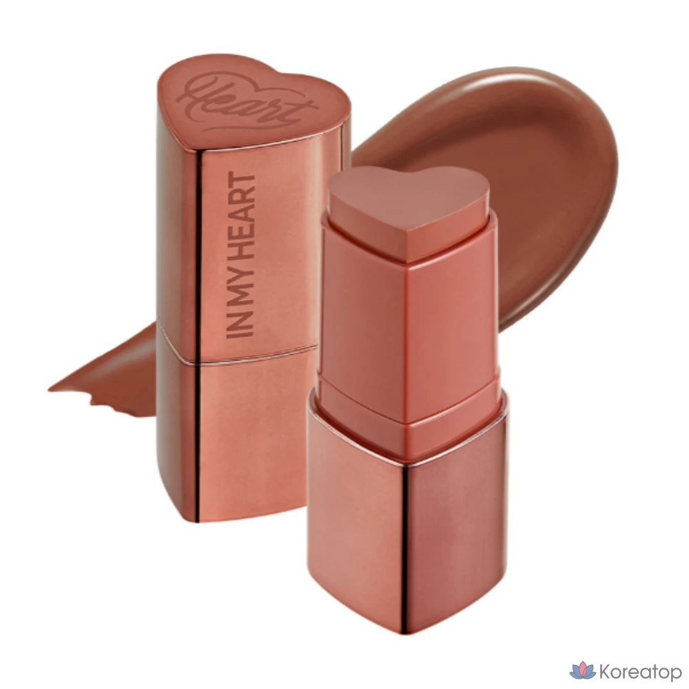 Румяна-стик Touch in Sol Pretty Filter In My Heart, 6 г, цвет кирпично-красный, 1 шт.