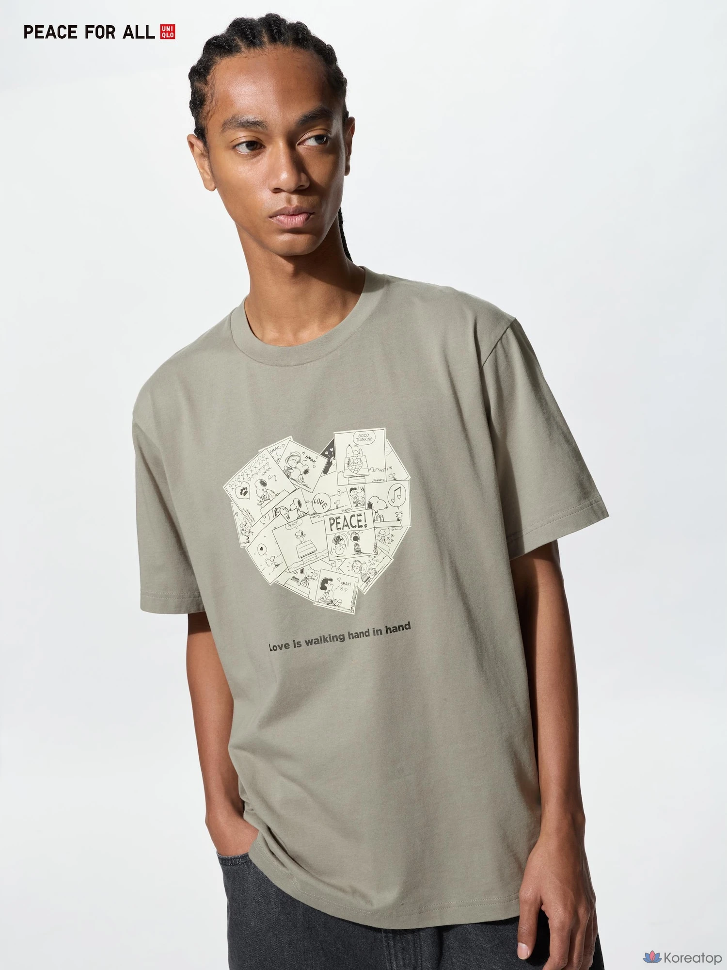 Футболка Uniqlo PEACE FOR ALL Graphic T Regular Fit PEANUTS