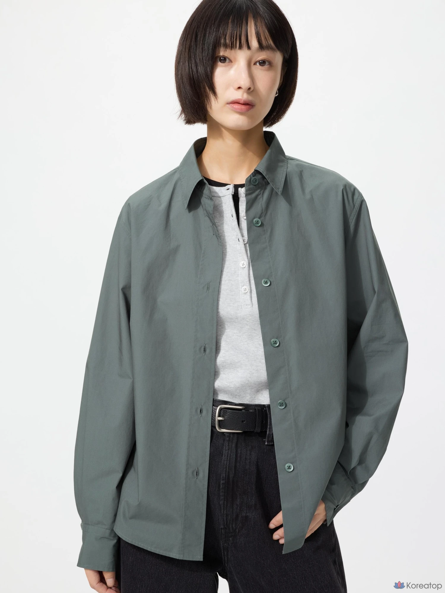 Рубашка Uniqlo Cotton Fit Shirt