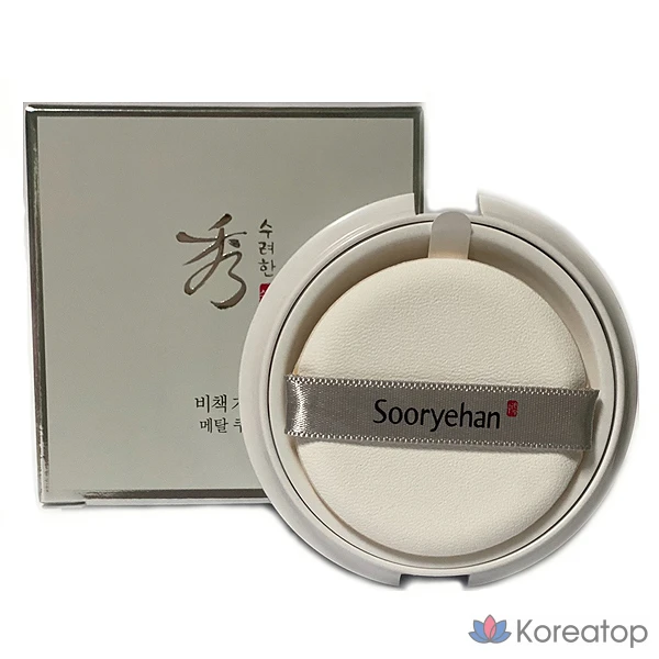 Сменный блок тонального крема Sooryehan Bichaekjadan Metal Cushion Foundation, 15 г, № 21, 1 шт.