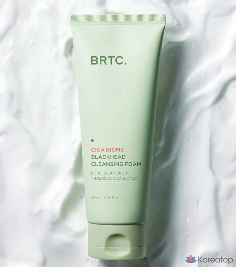 Очищающая пенка для лица BRTC Cica Biome от черных точек, 150 мл, 1 шт.