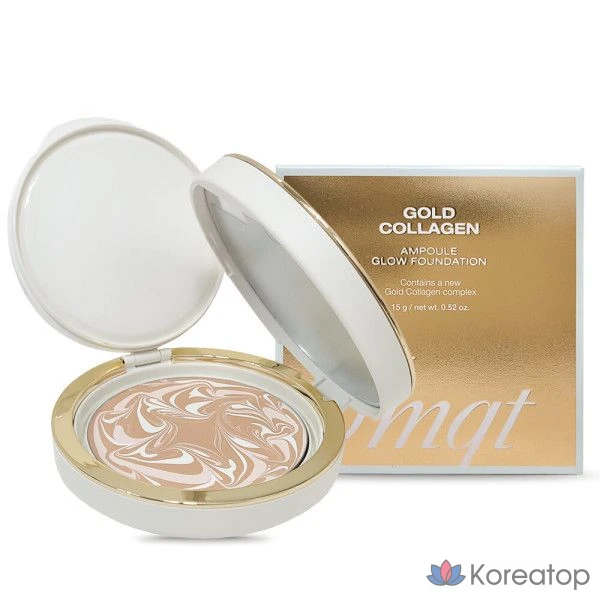 Тональный крем The Face Shop FMGT Gold Collagen Ampoule Glow Foundation, Gwangpa Debonpum-201, 1 шт.