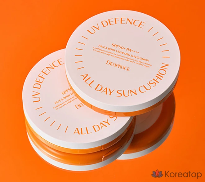 Солнцезащитный крем Deoproce UV Defense All Day Sun Cushion SPF50+ PA++++, 25 г, 1 шт.