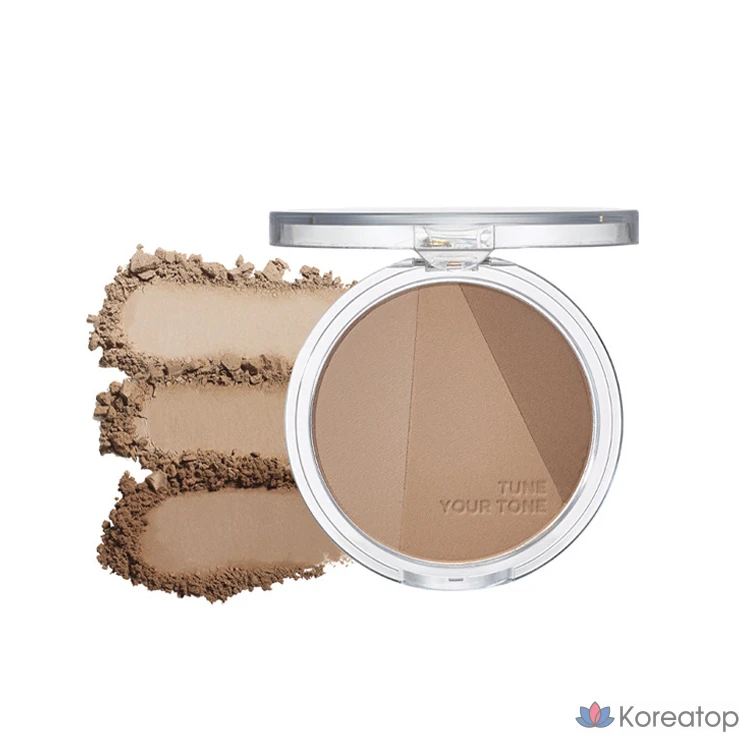 Набор кистей и тонировочных теней Holika Holika Tone Tuning Shading + Brush Set, 01 Cool Ground, 1 шт., фото 2