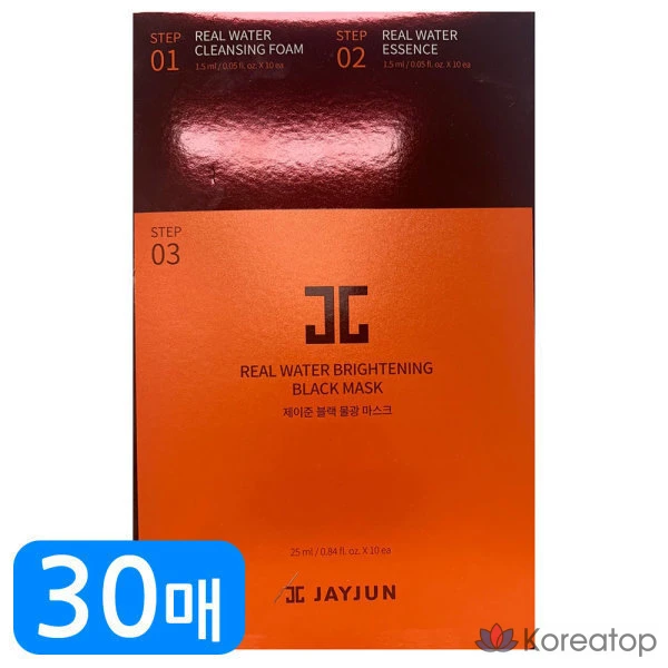 Маска для лица Jayjun Black Water Glow Mask, 30 листов