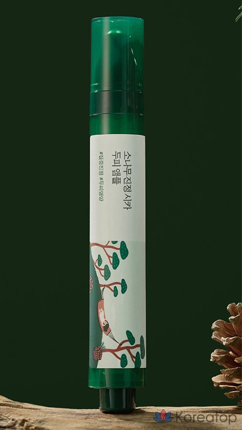 Ампула Round Lab Pine Calming Cica для успокаивающего ухода за кожей головы, 15 мл, 1 шт.