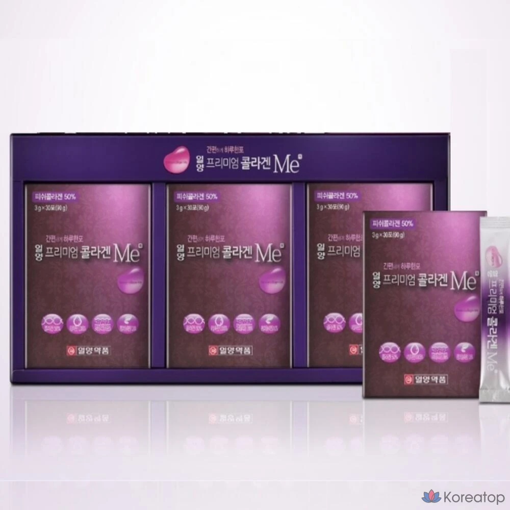 Ilyang Pharmaceutical High-Hyang Коллаген из внутренней рыбьей кожи, гиалуроновая кислота, витамин С, 90 пакетиков, 1 упаковка