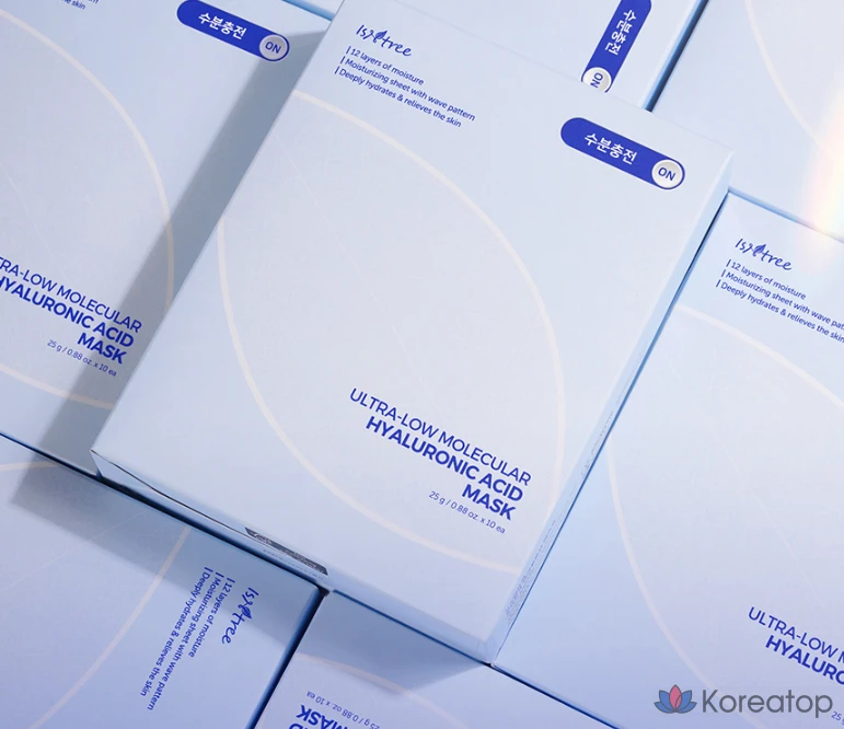 Маска для лица Isntree с ультранизкой молекулярной кислотой, 25 г, 10 штук, 4 упаковки., фото 6