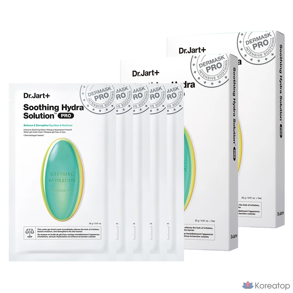 Dr. Jart+ Dermask Soothing Hydra Solution Pro, 26 г, упаковка из 5 штук, 2 шт.