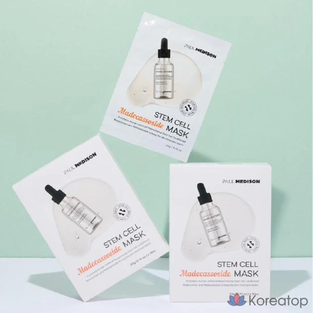 Маска PAUL MEDISON Stem Cell Madecassoside, 10 штук, 1 упаковка