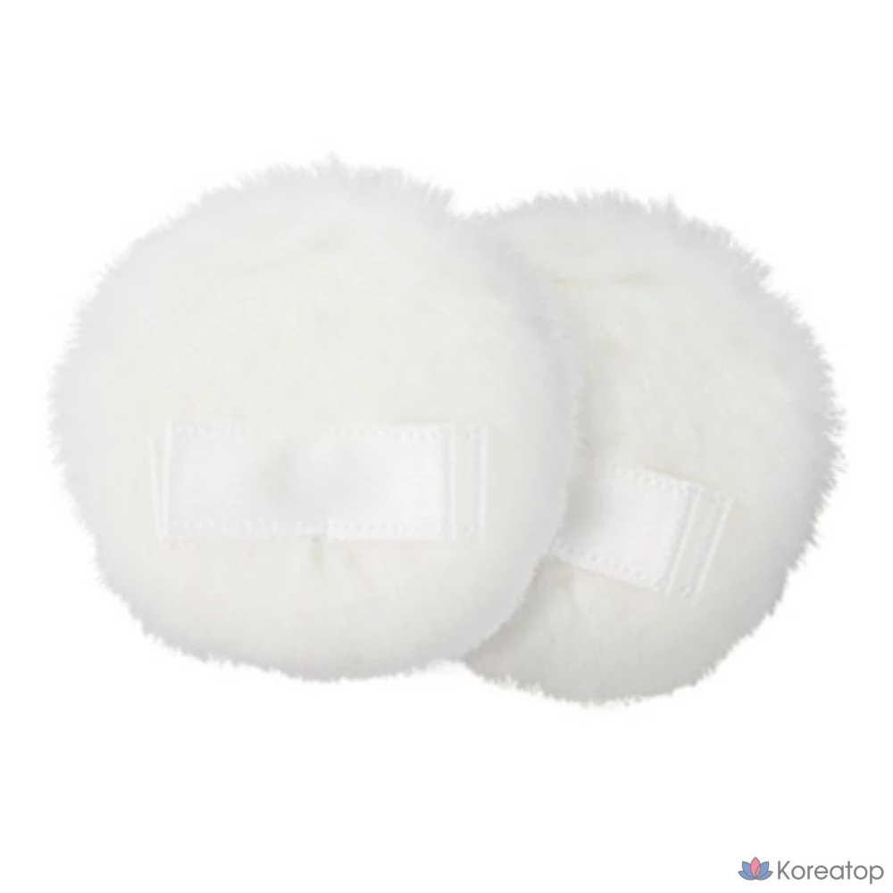 Набор из 5 румян-пухов The Face Shop Daily Beauty Tools Pastel Cushion Blusher Puff, однотонные.