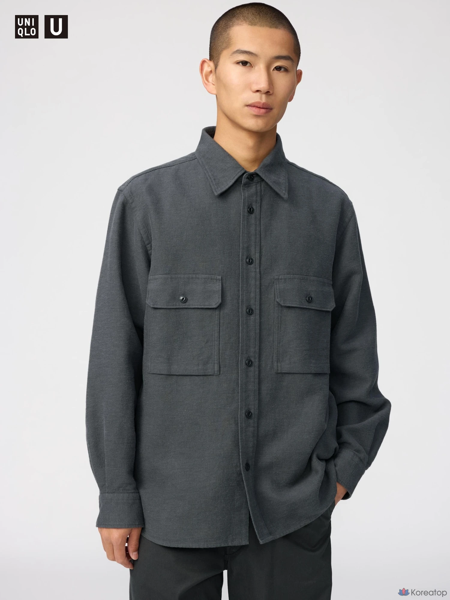 Рубашка Uniqlo Brushed Cotton Shirt