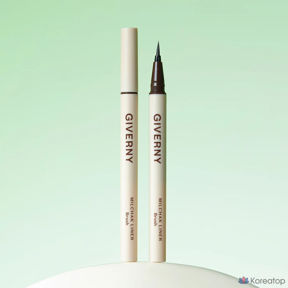 Подводка для глаз Giverny Close-Fitting Brush Liner, 0,6 г, 2 шт., черный/коричневый, 1 шт., фото 6