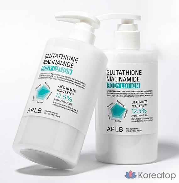 Лосьон для тела APLB Glutathione Niacinamide Body Lotion, 300 мл, 1 шт.