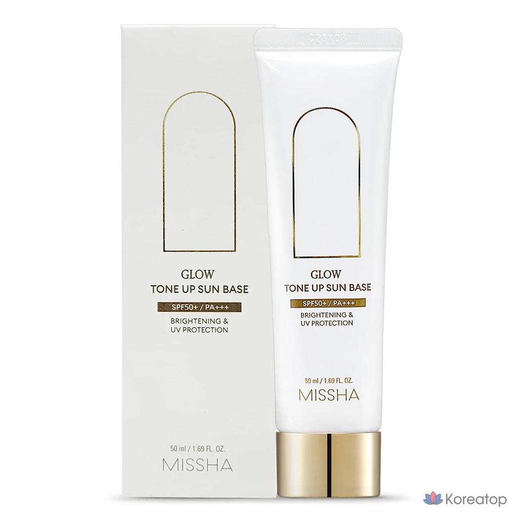 Солнцезащитная основа Missha Glow Tone Up Sun Base, 50 мл, однотонная, 1 шт.
