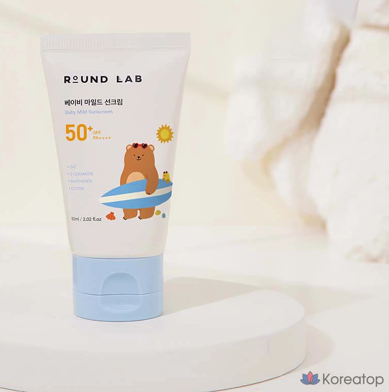 Детский солнцезащитный крем Round Lab Baby Mild Sunscreen SPF50+ PA++++, 60 мл, 1 шт.