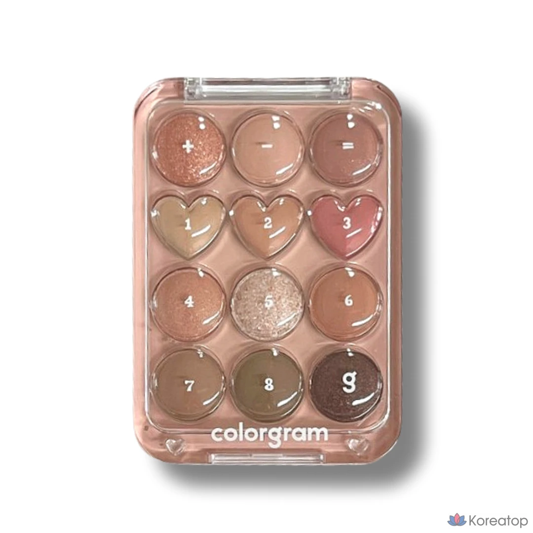 Палетка теней Colorgram, 9,9 г, 7 цветов. Палетка Colorgram Multi-Palette Daily Makeup, № 2 Pink Plus Mauve Love, 1 шт.