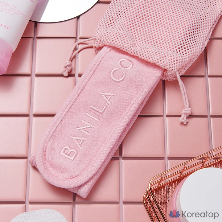 Набор для ухода BANILA CO Cleansing Band + Pouch Set, оттенок Pink, 6 шт., фото 3